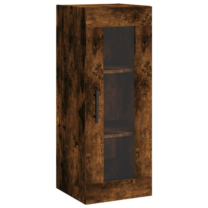 Dulap înalt, stejar fumuriu, 34,5x34x180 cm, lemn prelucrat WALTI