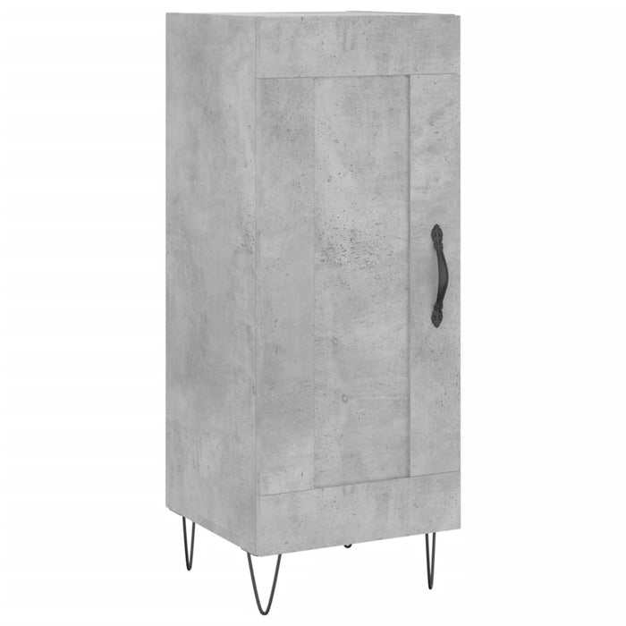 Dulap înalt, gri beton, 34,5x34x180 cm, lemn prelucrat WALTI