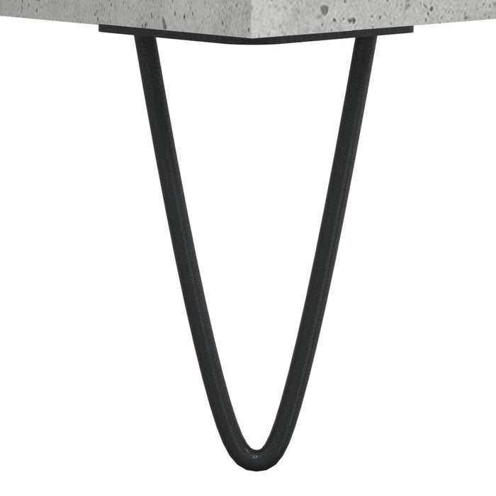 Dulap înalt, gri beton, 34,5x34x180 cm, lemn prelucrat WALTI