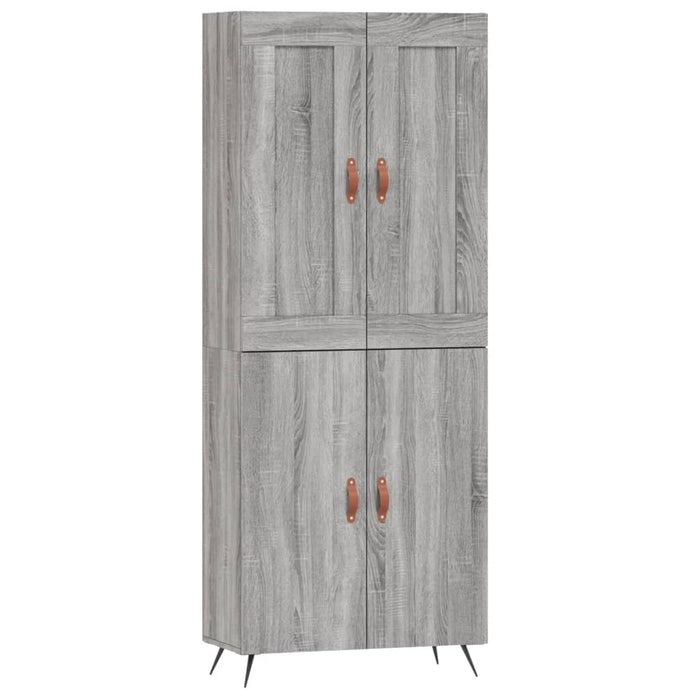 Dulap înalt, gri sonoma, 69,5x34x180 cm, lemn compozit - WALTI WALTI