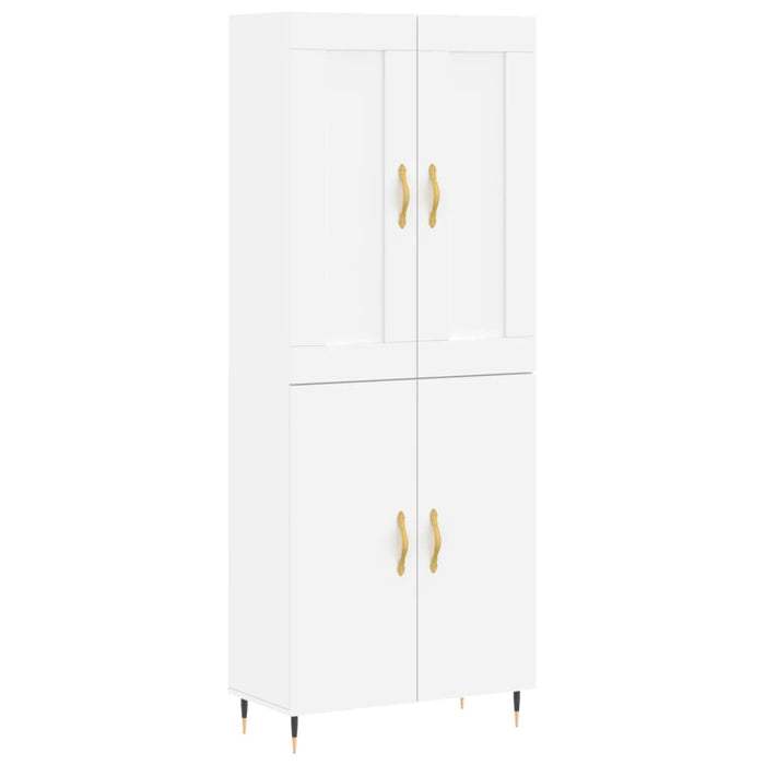 Dulap înalt, alb, 69,5x34x180 cm, lemn compozit WALTI