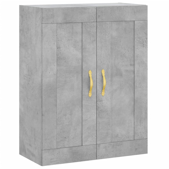 Dulap înalt, gri beton, 69,5x34x180, lemn compozit - WALTI WALTI