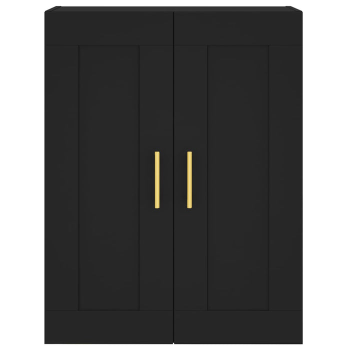 Dulap înalt, negru, 69,5x34x180 cm, lemn compozit WALTI