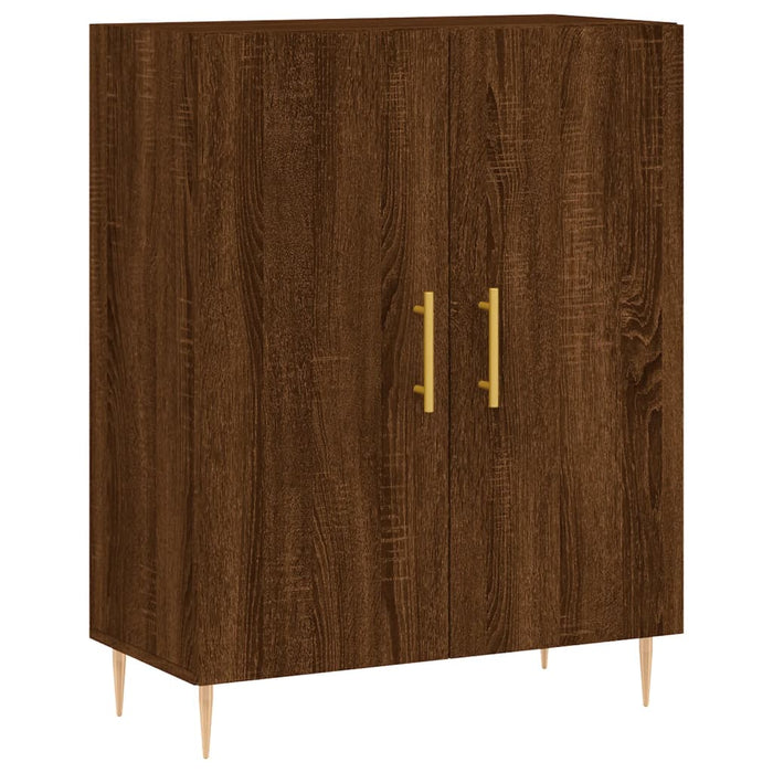 Dulap înalt, stejar maro, 69,5x34x180 cm, lemn compozit WALTI