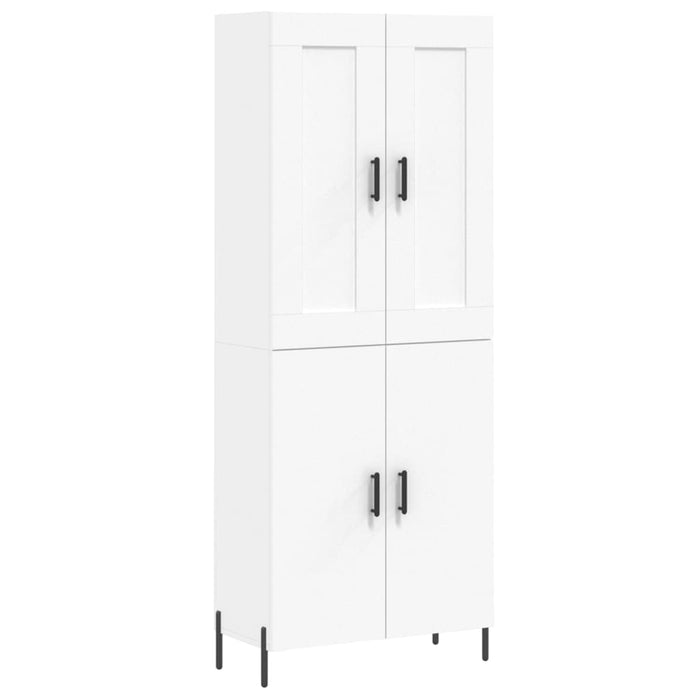 Dulap înalt, alb, 69,5x34x180 cm, lemn compozit WALTI