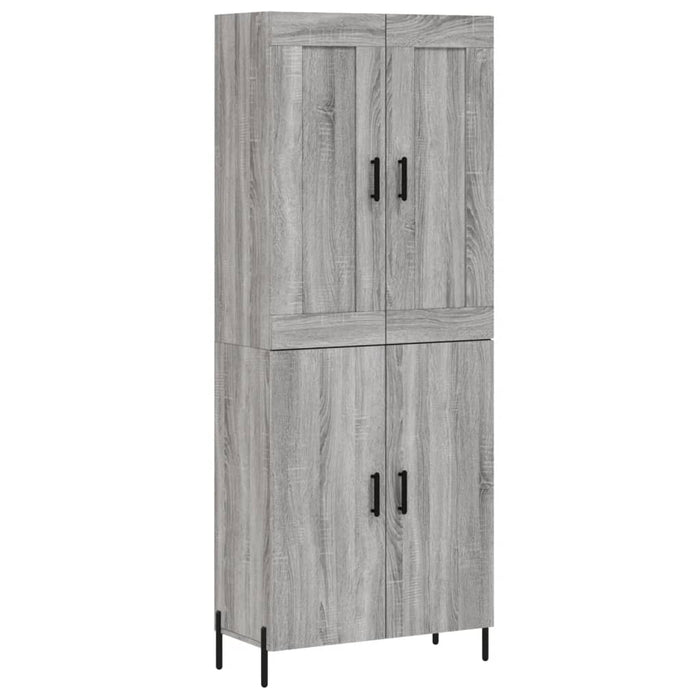 Dulap înalt, gri sonoma, 69,5x34x180 cm, lemn compozit - WALTI WALTI