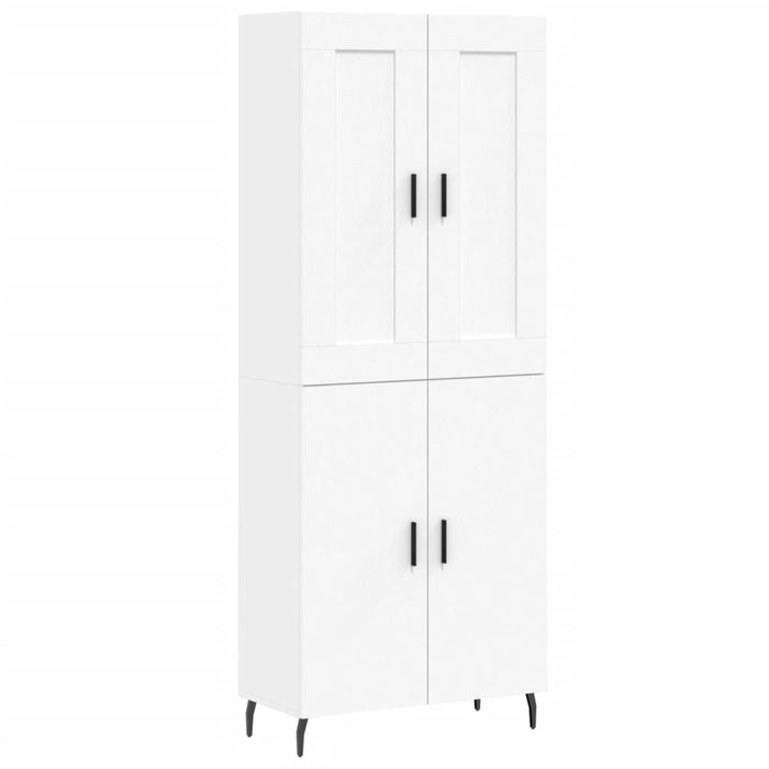 Dulap înalt, alb, 69,5x34x180 cm, lemn compozit - WALTI WALTI