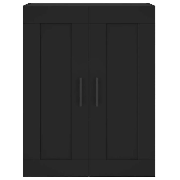 Dulap înalt, negru, 69,5x34x180 cm, lemn compozit WALTI