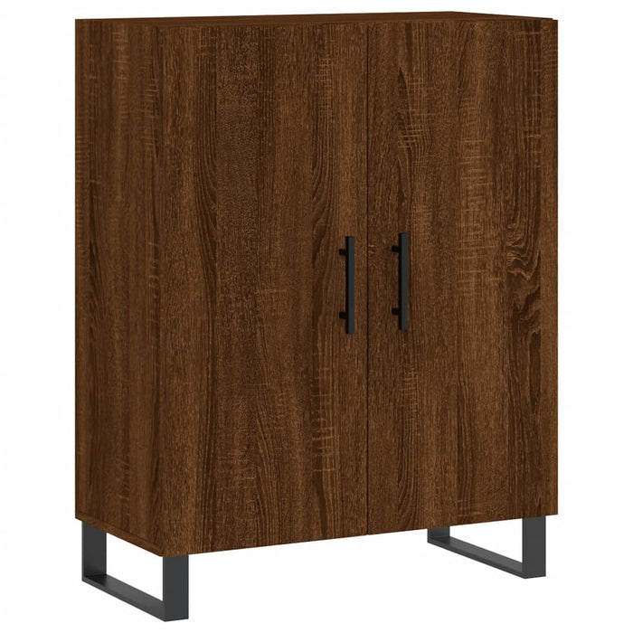 Dulap înalt, stejar maro, 69,5x34x180 cm, lemn compozit WALTI