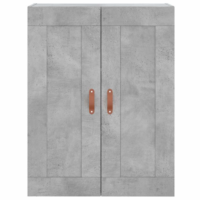 Dulap înalt, gri beton, 69,5x34x180, lemn compozit WALTI