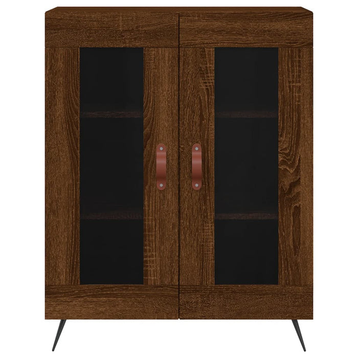 Dulap înalt, stejar maro, 69,5x34x180 cm, lemn compozit WALTI