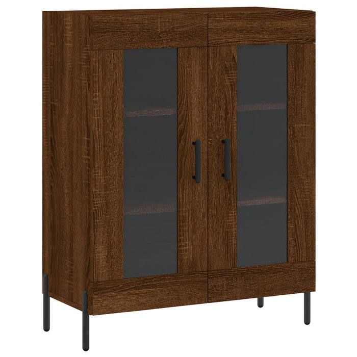 Dulap înalt, stejar maro, 69,5x34x180 cm, lemn compozit WALTI