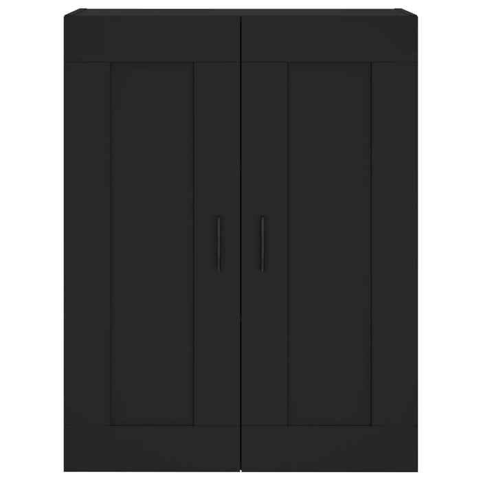 Dulap înalt, negru, 69,5x34x180 cm, lemn compozit WALTI