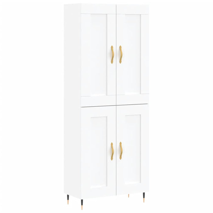 Dulap înalt, alb, 69,5x34x180 cm, lemn compozit - WALTI WALTI