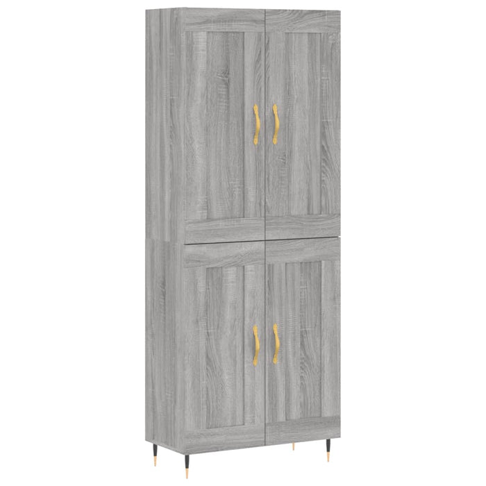 Dulap înalt, gri sonoma, 69,5x34x180 cm, lemn compozit - WALTI WALTI
