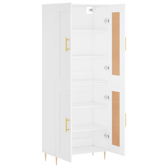 Dulap înalt, alb, 69,5x34x180 cm, lemn compozit - WALTI WALTI