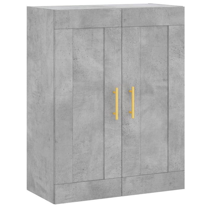 Dulap înalt, gri beton, 69,5x34x180, lemn compozit WALTI