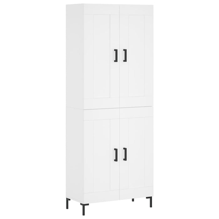 Dulap înalt, alb, 69,5x34x180 cm, lemn compozit - WALTI WALTI