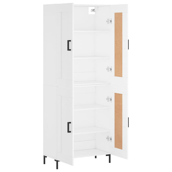 Dulap înalt, alb, 69,5x34x180 cm, lemn compozit - WALTI WALTI