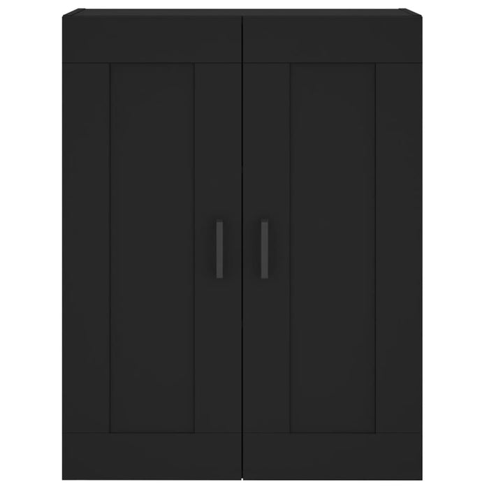 Dulap înalt, negru, 69,5x34x180 cm, lemn compozit WALTI
