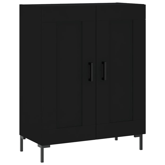 Dulap înalt, negru, 69,5x34x180 cm, lemn compozit WALTI