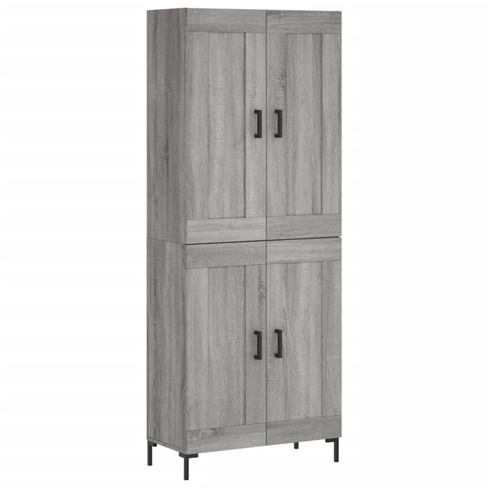 Dulap înalt, gri sonoma, 69,5x34x180 cm, lemn compozit - WALTI WALTI