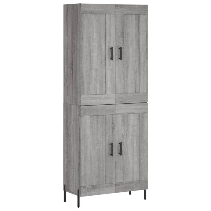 Dulap înalt, gri sonoma, 69,5x34x180 cm, lemn compozit - WALTI WALTI