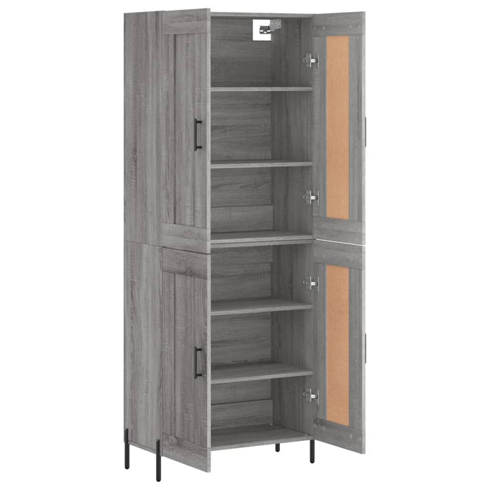 Dulap înalt, gri sonoma, 69,5x34x180 cm, lemn compozit - WALTI WALTI