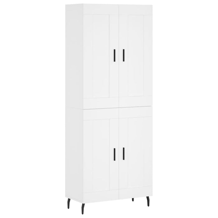 Dulap înalt, alb, 69,5x34x180 cm, lemn compozit - WALTI WALTI