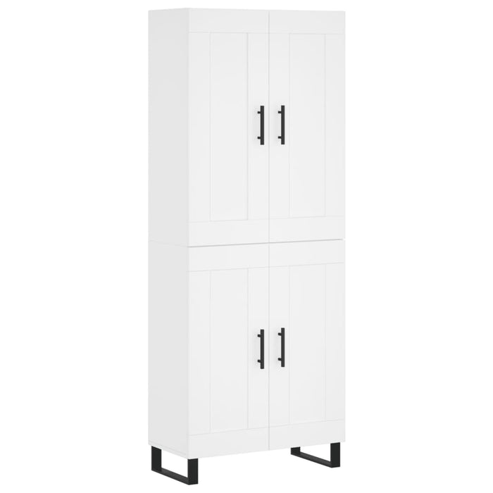 Dulap înalt, alb, 69,5x34x180 cm, lemn compozit - WALTI WALTI