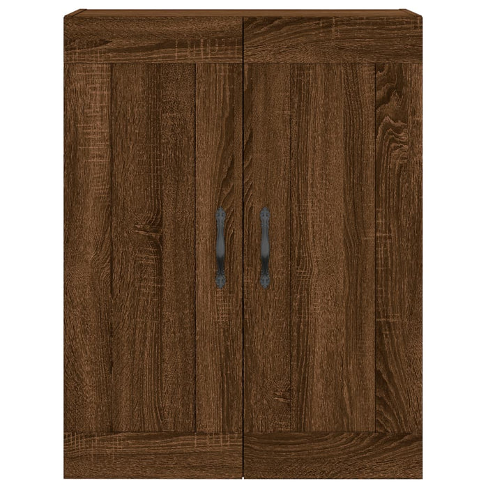 Dulap înalt, stejar maro, 69,5x34x180 cm, lemn compozit WALTI