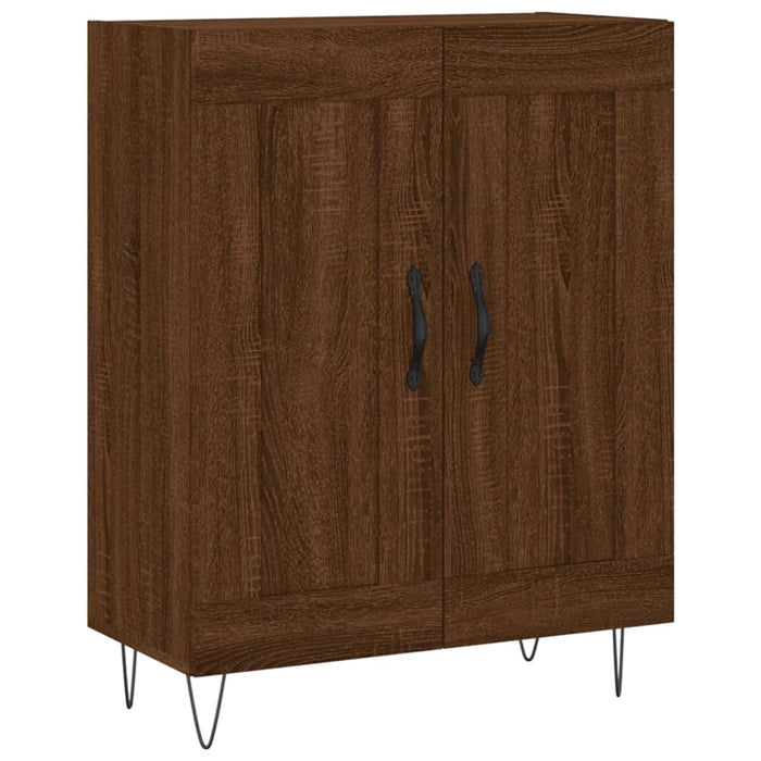 Dulap înalt, stejar maro, 69,5x34x180 cm, lemn compozit WALTI