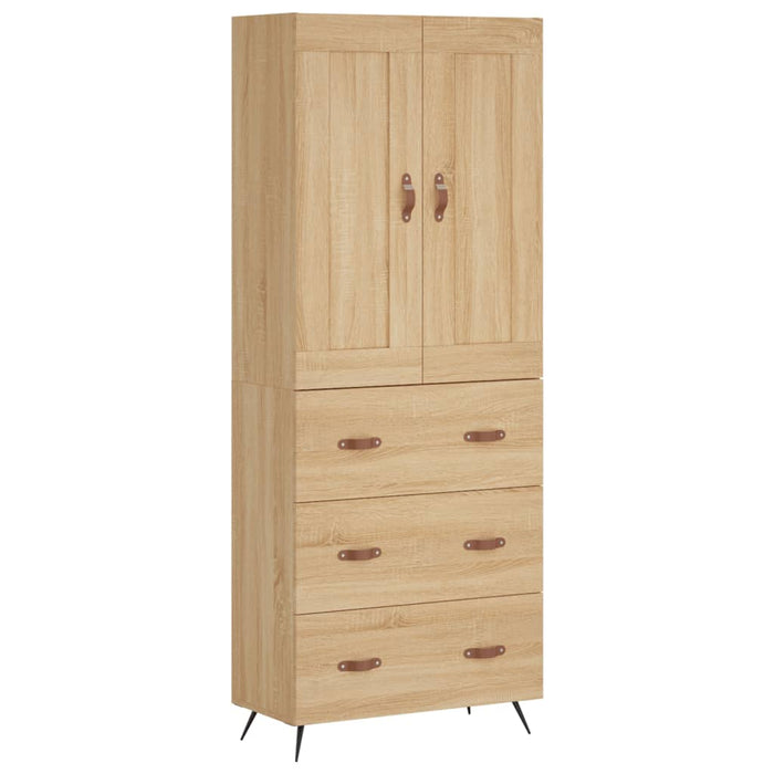 Dulap înalt, stejar sonoma, 69,5x34x180 cm, lemn compozit WALTI
