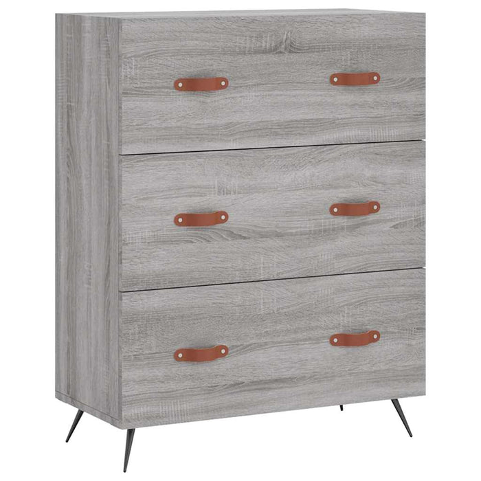 Dulap înalt, gri sonoma, 69,5x34x180 cm, lemn compozit - WALTI WALTI