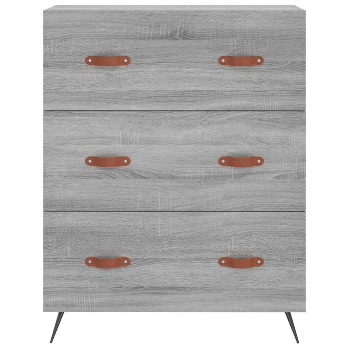 Dulap înalt, gri sonoma, 69,5x34x180 cm, lemn compozit - WALTI WALTI