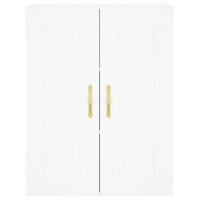 Dulap înalt, alb, 69,5x34x180 cm, lemn compozit WALTI