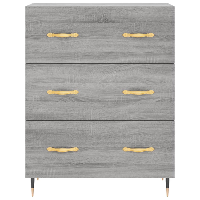 Dulap înalt, gri sonoma, 69,5x34x180 cm, lemn compozit - WALTI WALTI