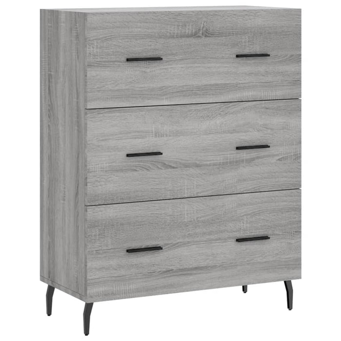 Dulap înalt, gri sonoma, 69,5x34x180 cm, lemn compozit WALTI