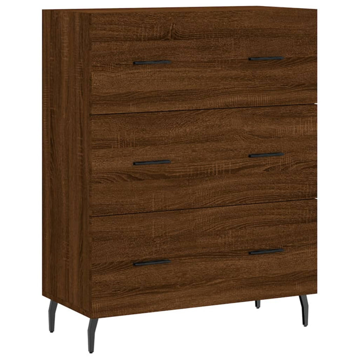 Dulap înalt, stejar maro, 69,5x34x180 cm, lemn compozit WALTI