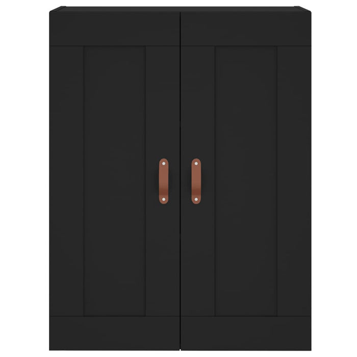 Dulap înalt, negru, 69,5x34x180 cm, lemn compozit WALTI