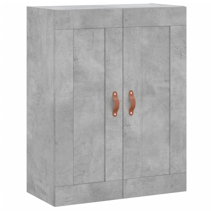 Dulap înalt, gri beton, 69,5x34x180, lemn compozit WALTI
