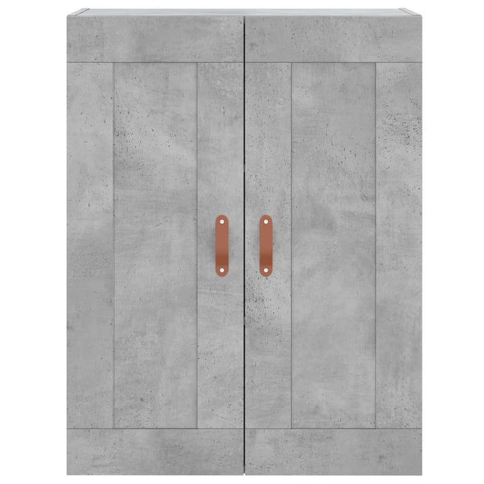 Dulap înalt, gri beton, 69,5x34x180, lemn compozit WALTI