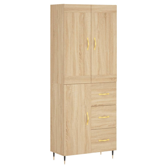 Dulap înalt, stejar sonoma, 69,5x34x180 cm, lemn compozit WALTI