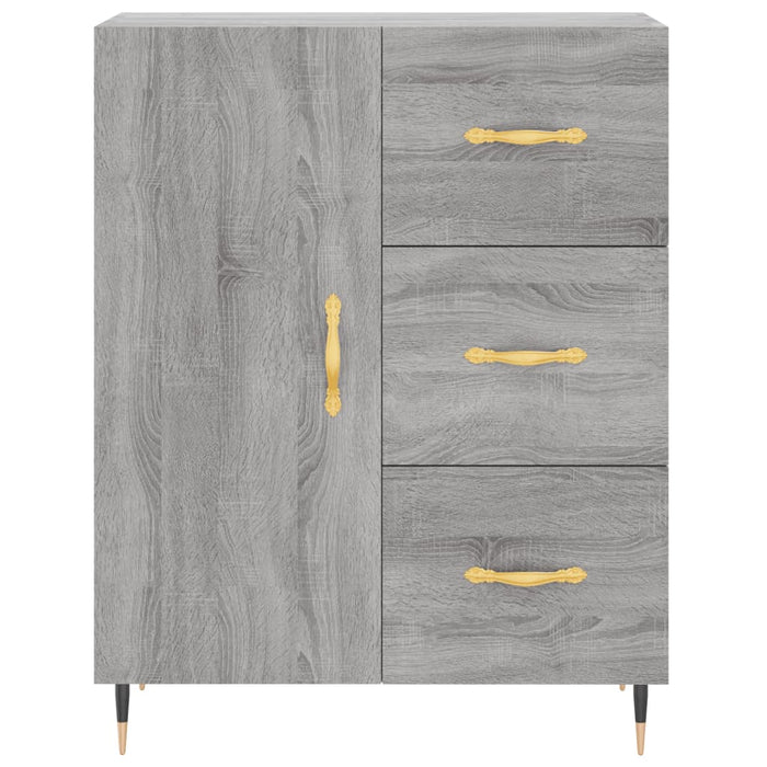 Dulap înalt, gri sonoma, 69,5x34x180 cm, lemn compozit - WALTI WALTI