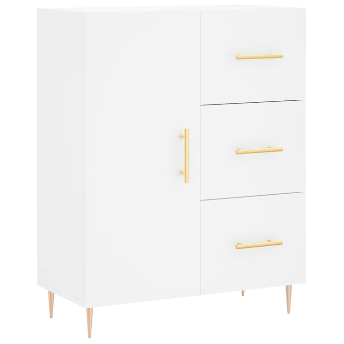 Dulap înalt, alb, 69,5x34x180 cm, lemn compozit WALTI
