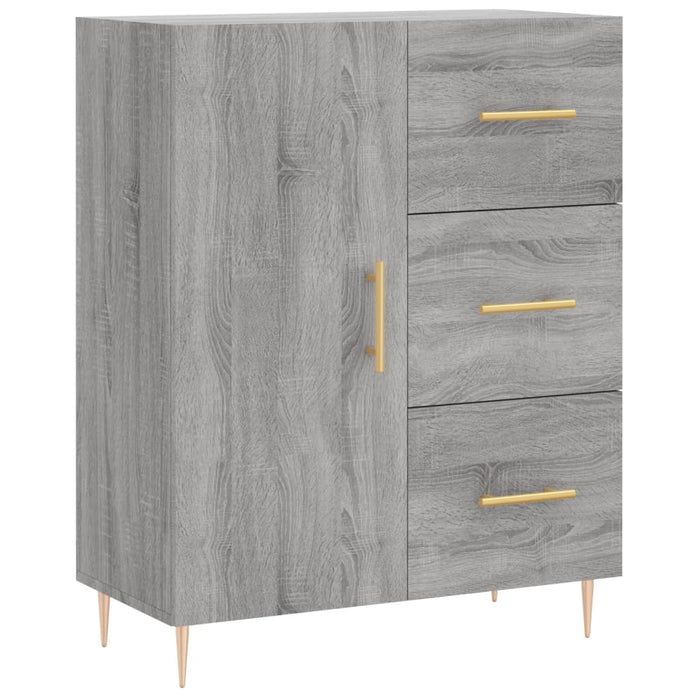 Dulap înalt, gri sonoma, 69,5x34x180 cm, lemn compozit - WALTI WALTI