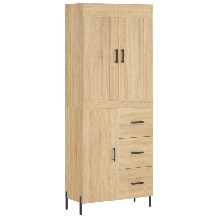 Dulap înalt, stejar sonoma, 69,5x34x180 cm, lemn compozit WALTI