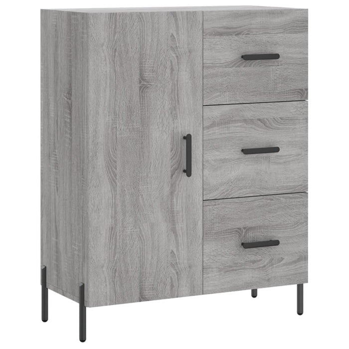 Dulap înalt, gri sonoma, 69,5x34x180 cm, lemn compozit WALTI