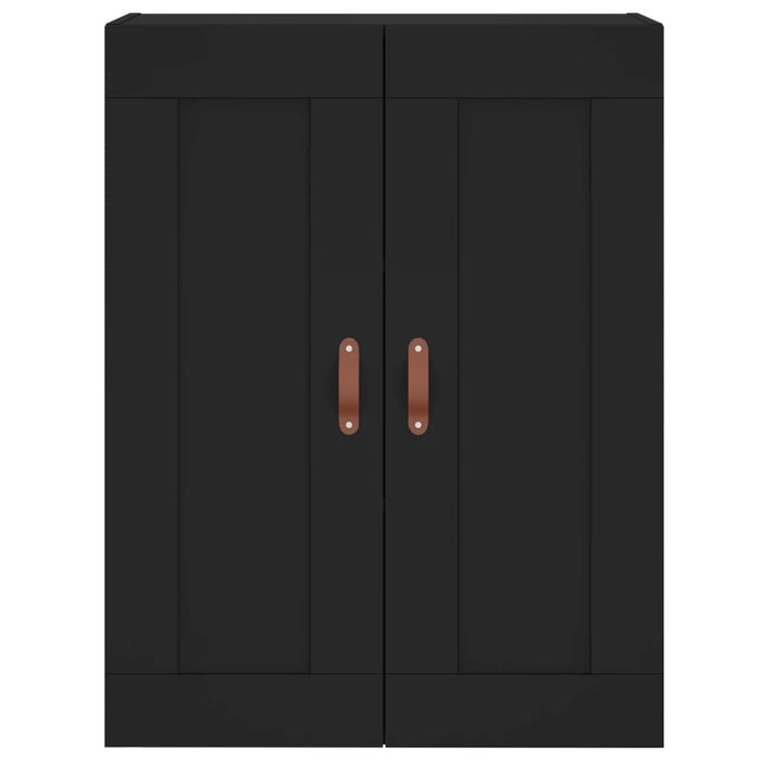 Dulap înalt, negru, 69,5x34x180 cm, lemn compozit WALTI