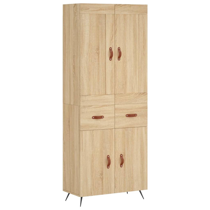 Dulap înalt, stejar sonoma, 69,5x34x180 cm, lemn compozit WALTI